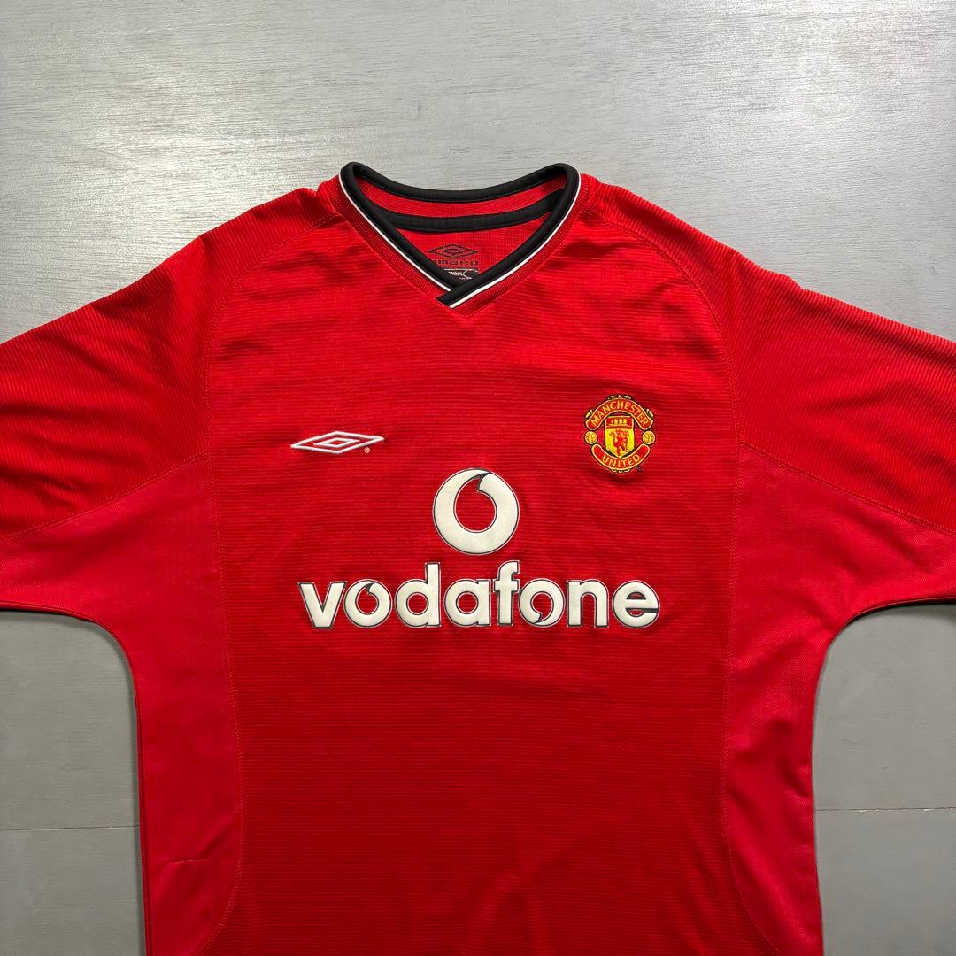 old UMBRO マンチェスターユナイテッド　ゲームシャツ　vodafone
