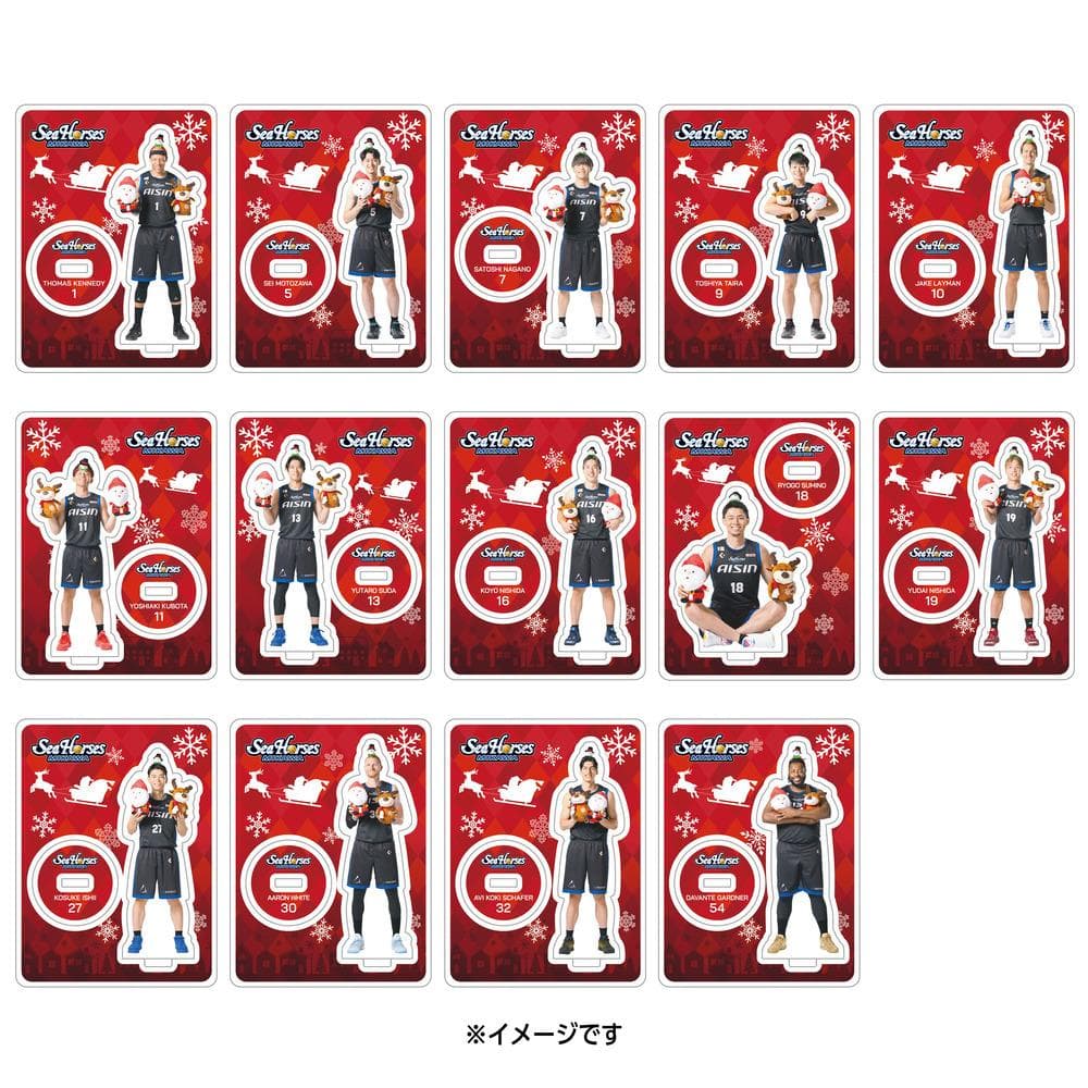 【匿名配送】シーホース三河 西田優大選手 レプリカユニフォーム&アクスタセット