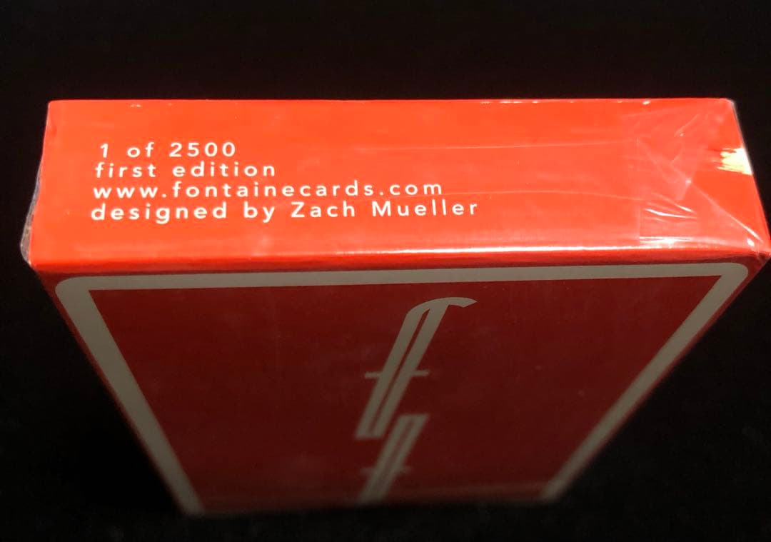 トランプ fontaine playing cards red