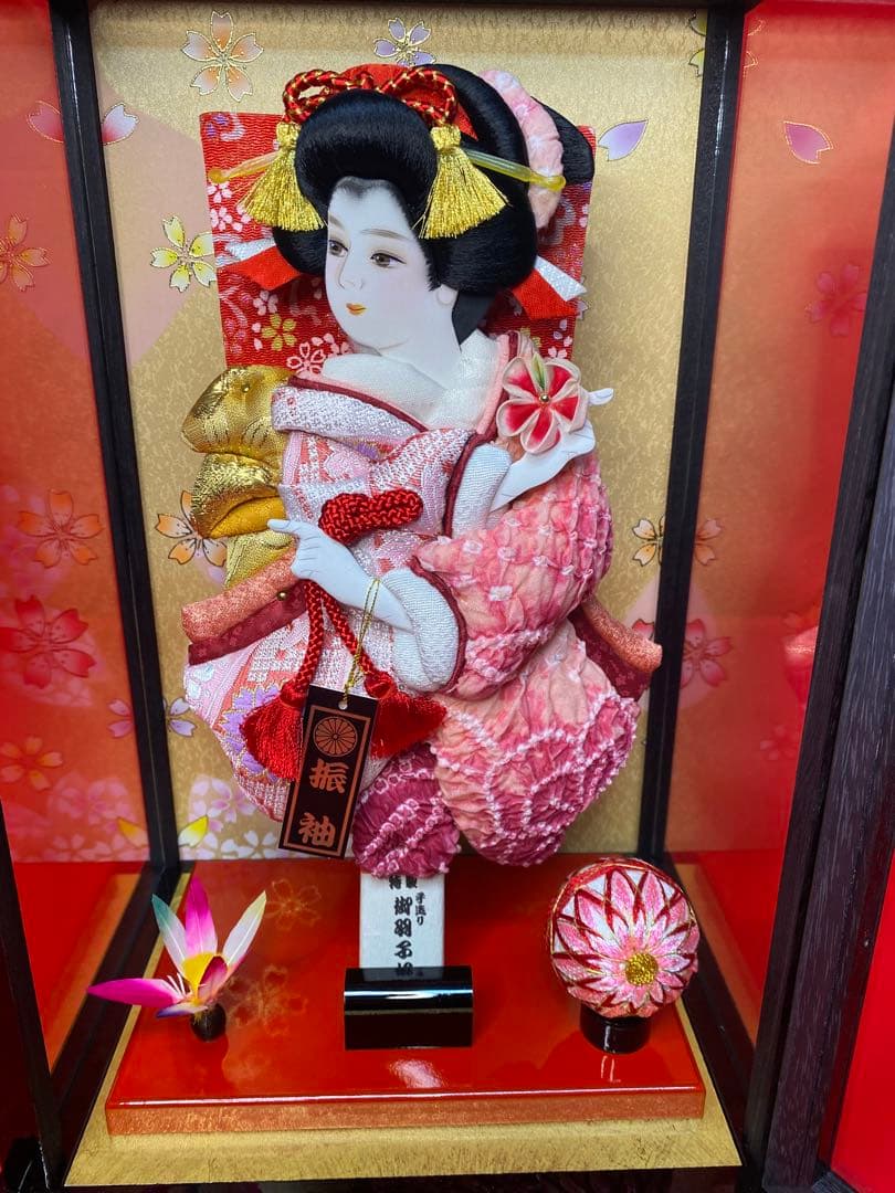 羽子板ガラスケース８号・サイズ間口約２４×奥行約１８×高さ約３９㎝・小さいサイズ