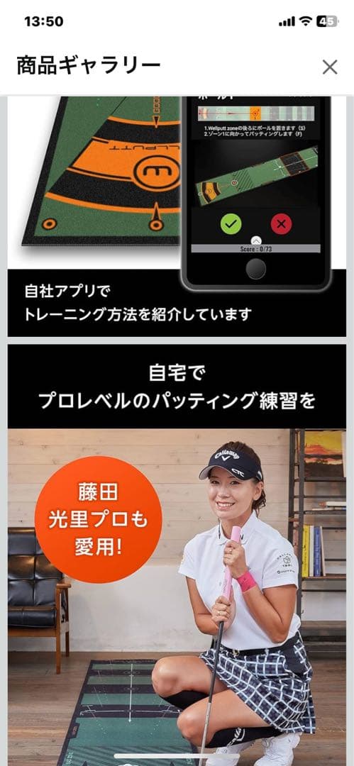 WELLPUTT パッティングマット 4Mモデル(フランス製)