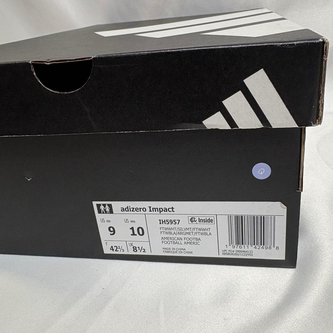 Adizero Impact Cleats　WHT/SIL　27.0㎝　Q