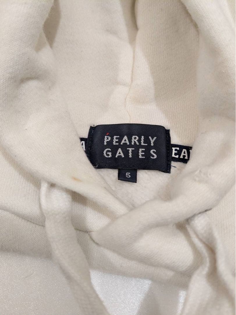 PEARLY GATES フード付き パーカー 89 ホワイト