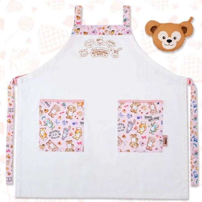 【HWD】エプロン,キッチンミトン付 ＊ ハートウォーミングデイズ ダッフィー