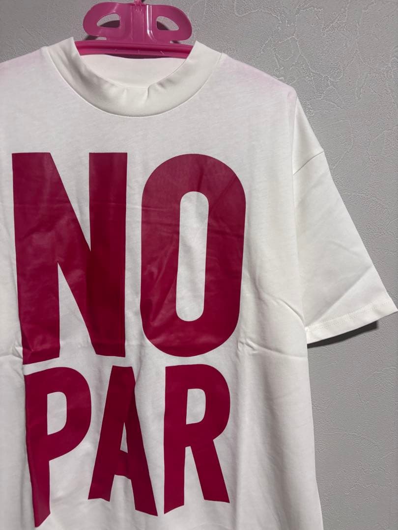 No par ハーフモックネックTシャツ　M