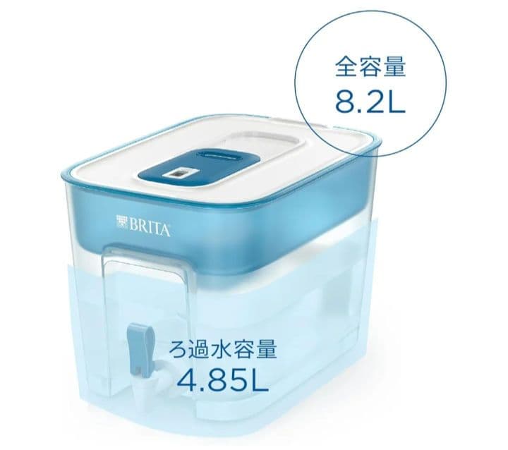 BRITA 浄水ポット 8.2L ＋ カートリッジ4個入のセット