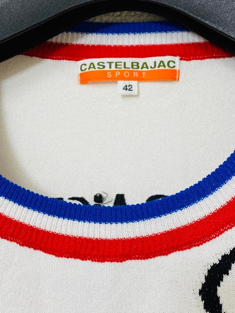 【極美品】CASTELBAJAC トリコロールカラー ハート柄 ニット 42
