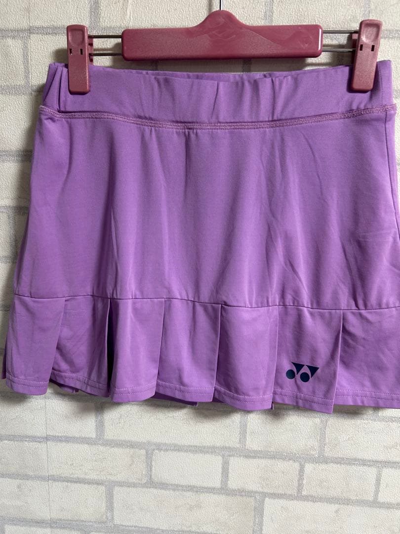 YONEX パープル Tシャツ スコート セット M