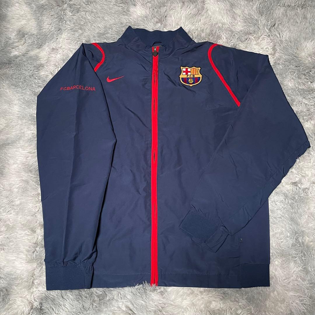 【美品】NIKE✖︎FC Barcelona トラックジャケット　ネイビー　XL