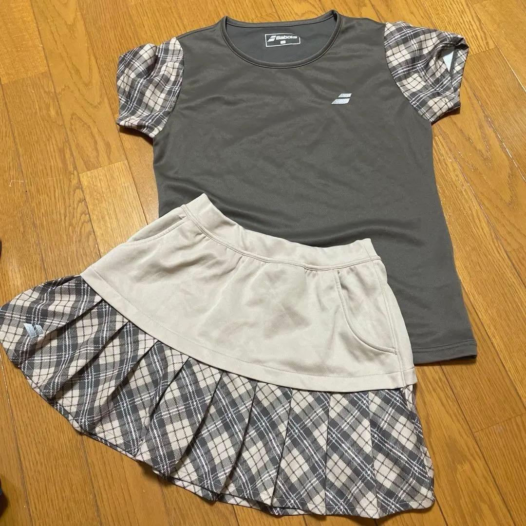 バボラ　テニス　ウェア　コーデ　セットアップ　Lサイズ　美品　ブラウン