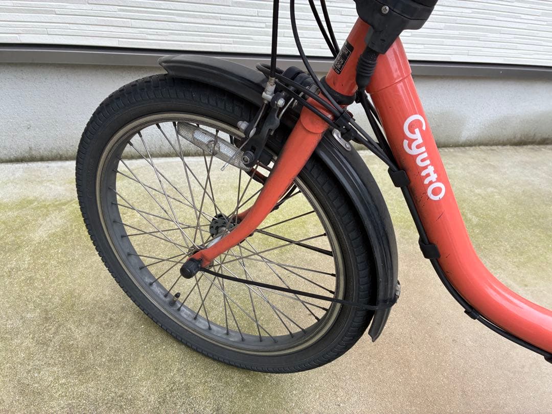 GuttoＥＸラクイック電動アシスト自転車 チャイルドシート、レインカバー付き