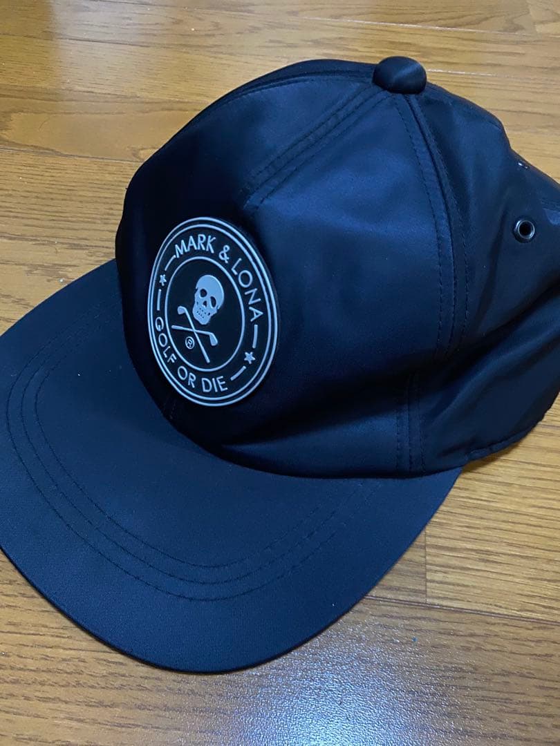 極美品 MARK & LONA ゴルフキャップ ブラック