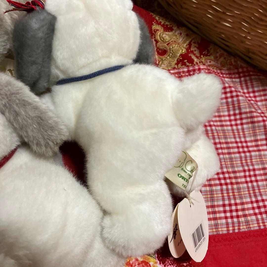 レトロぬいぐるみ　うめ吉寝そべり　3体セット　中島潔　ぬいぐるみ犬　子犬