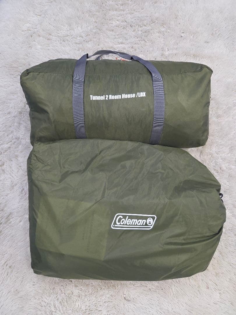 美品　Coleman コールマン トンネル2ルームハウスLDX オリーブ　サンド