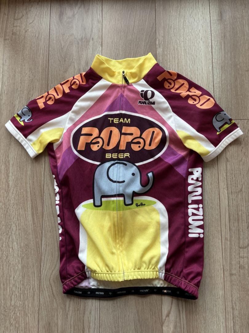 【美品】パールイズミ　パオパオビール　サイクルジャージ