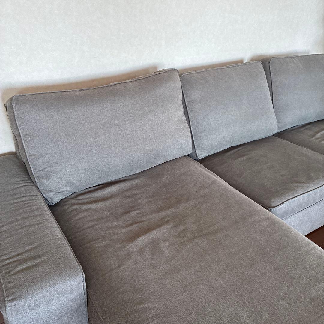 IKEA KIVIKソファ　3人掛け　寝椅子付き