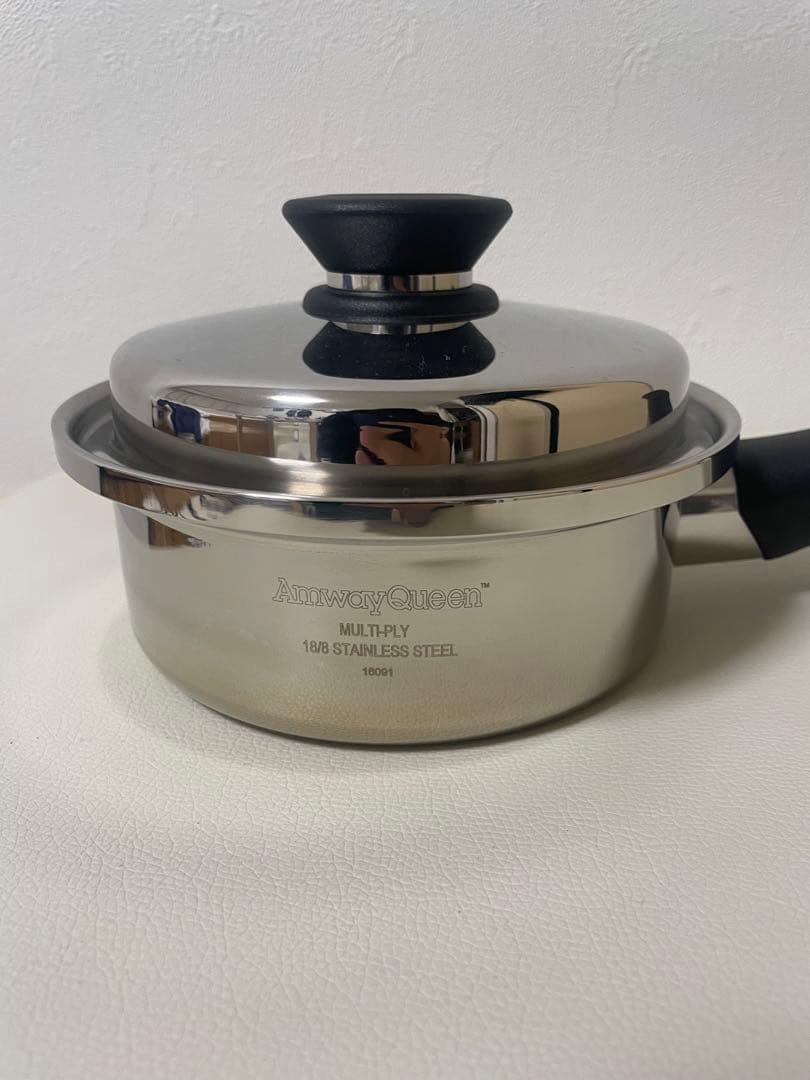 現行品Amway Queen 18/8 ステンレス鍋　小ソースパン