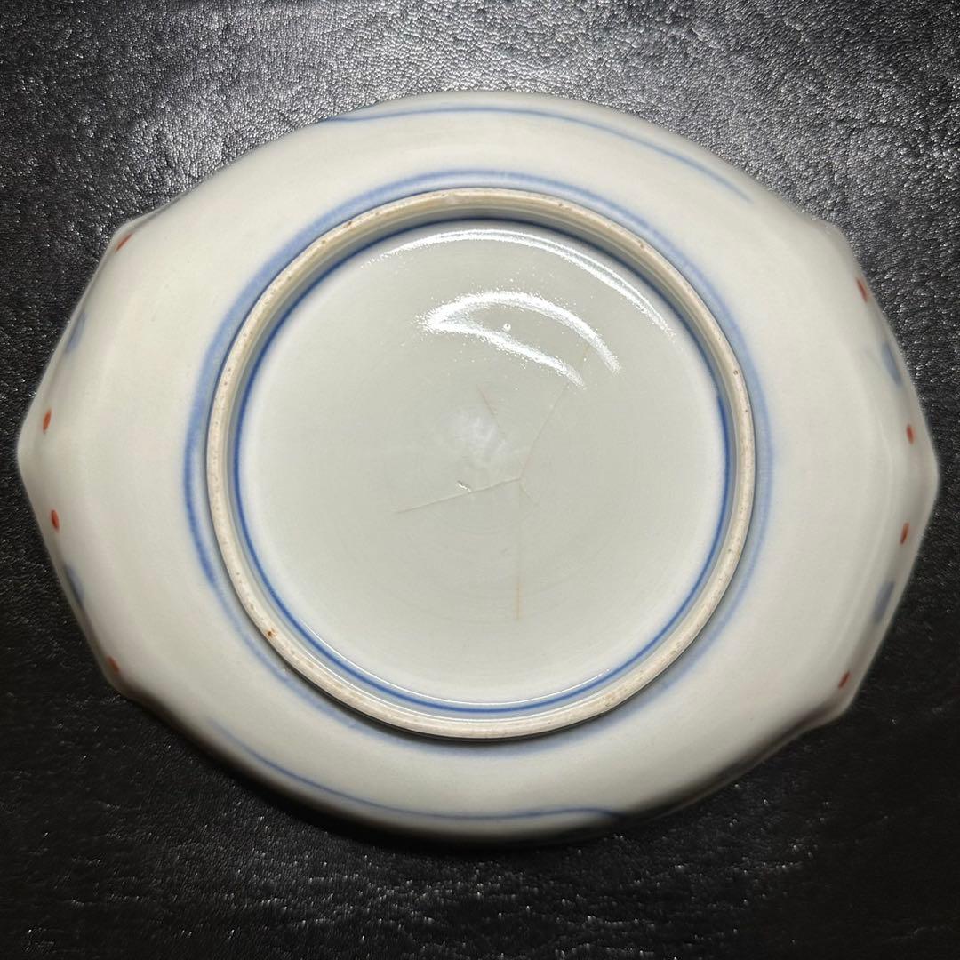 ★ 古伊万里 金彩 色絵 変形皿 5枚/食器！★管理200