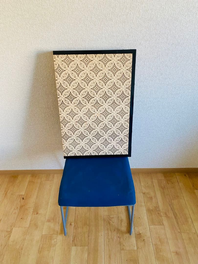 日本画 花と草 4パネル 160cm