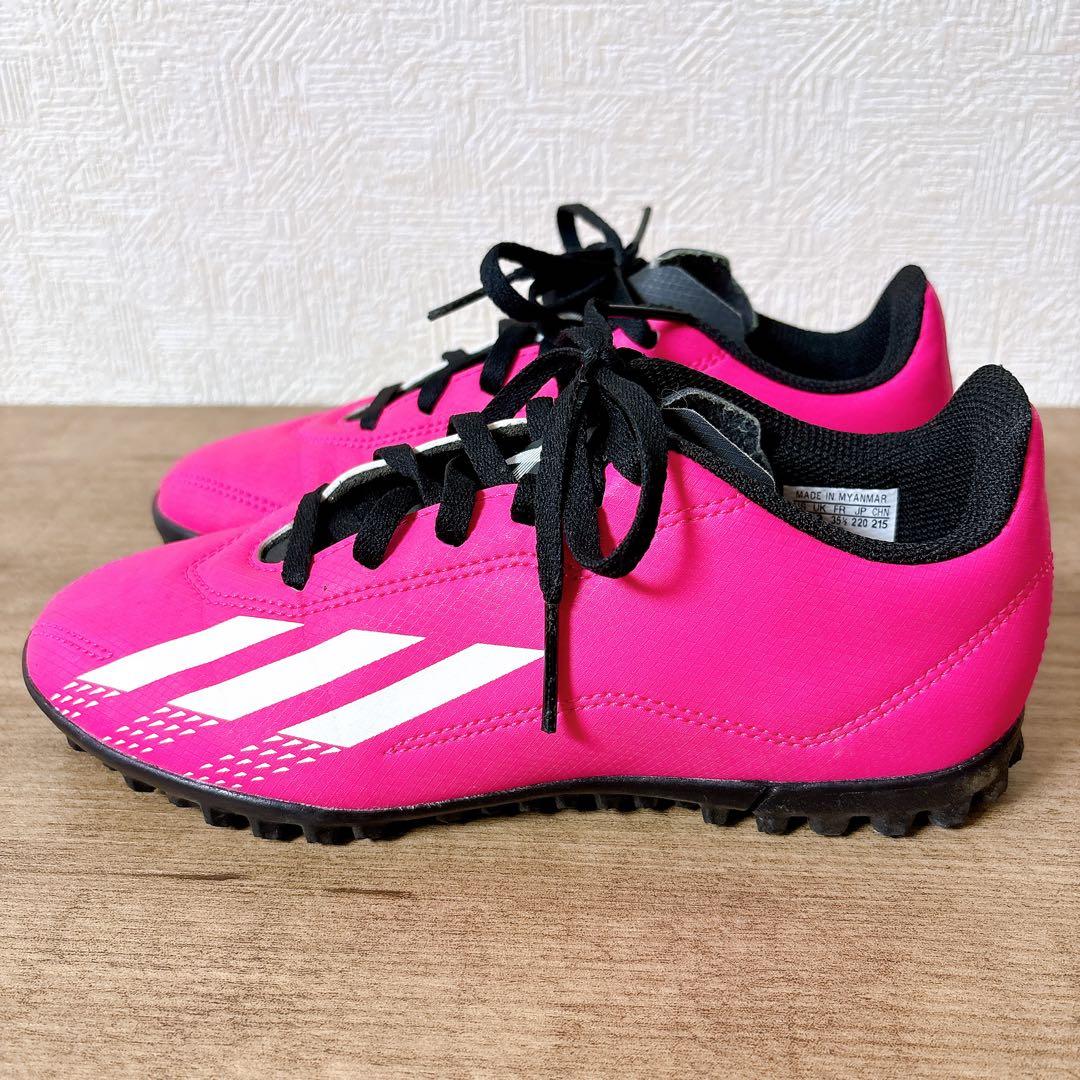 アディダス　adidas サッカースパイク ジュニア キッズ　ピンク　22cm