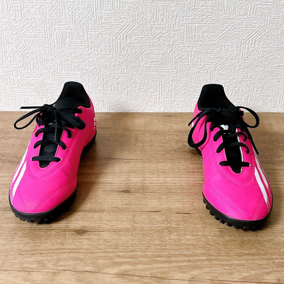 アディダス　adidas サッカースパイク ジュニア キッズ　ピンク　22cm