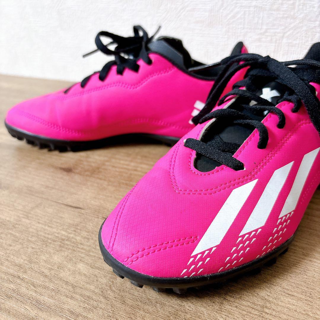 アディダス　adidas サッカースパイク ジュニア キッズ　ピンク　22cm