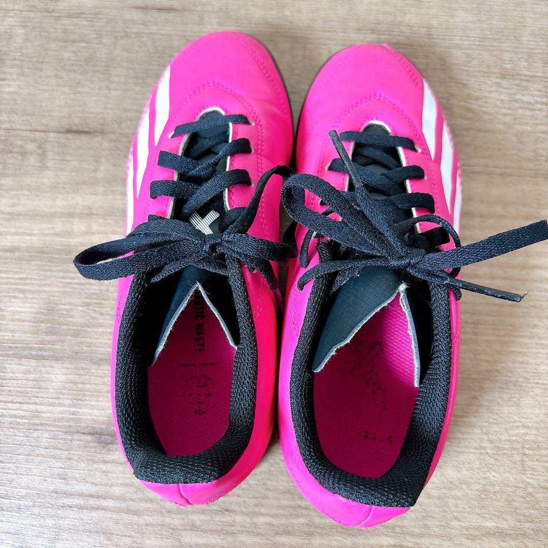 アディダス　adidas サッカースパイク ジュニア キッズ　ピンク　22cm