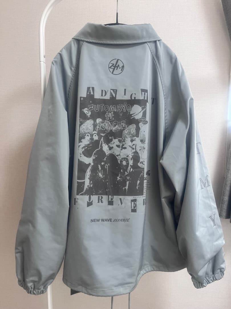 ZUTOMAYO　MADNIGHT コーチジャケット (Ice Gray)　L