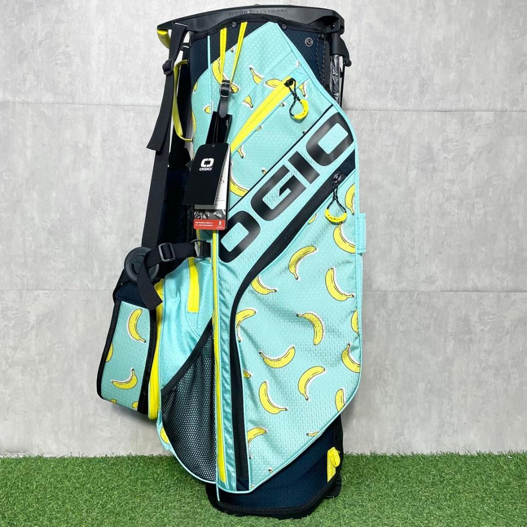 【新品】OGIO オジオ キャディバッグ ゴルフバッグ バナナ柄 スタンド式