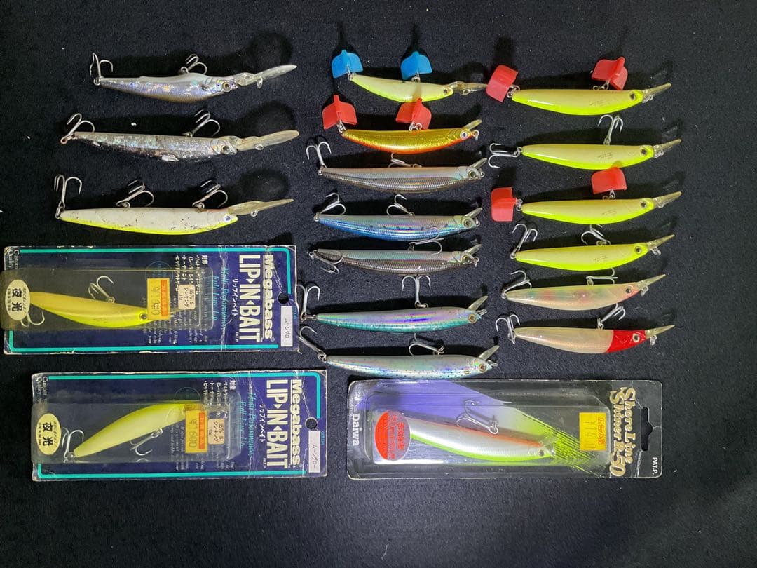 中古品　ミノータイプルアー19個セット