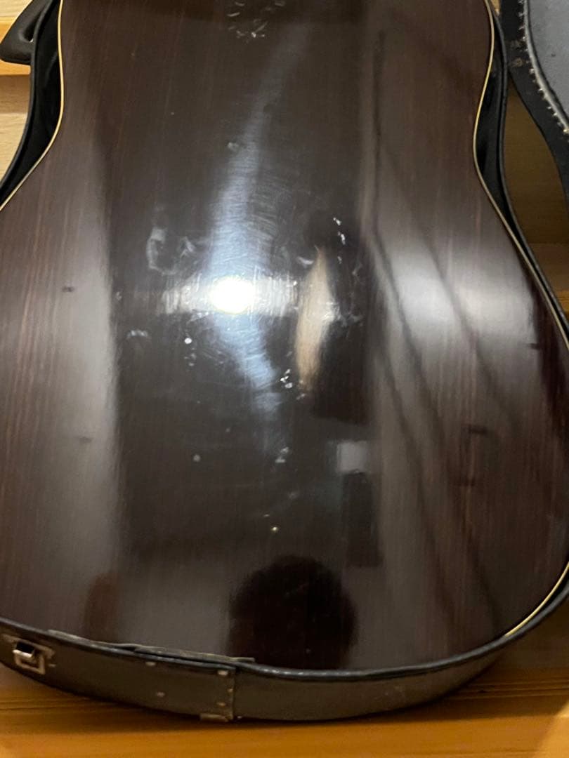 6時間セールYAMAHA FG-300J 黒ラベル　ビンテージ　ケース付き