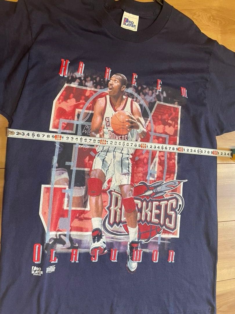 90s ヒューストンロケッツ　アキーム・オラジュワン Tシャツ