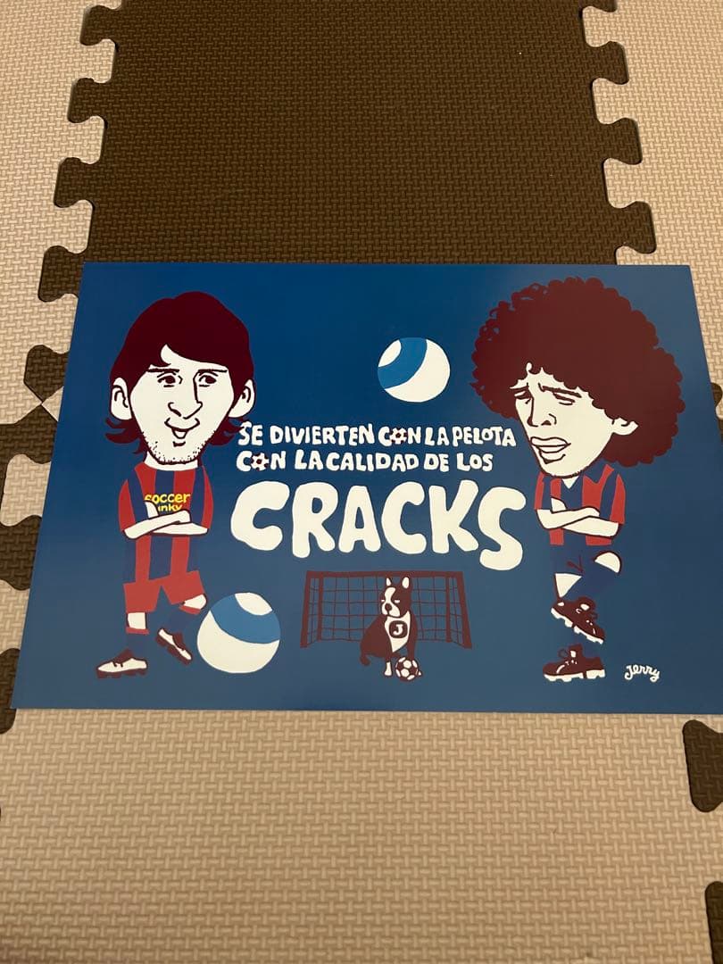 サッカー 記念グッズ イラスト5枚セット