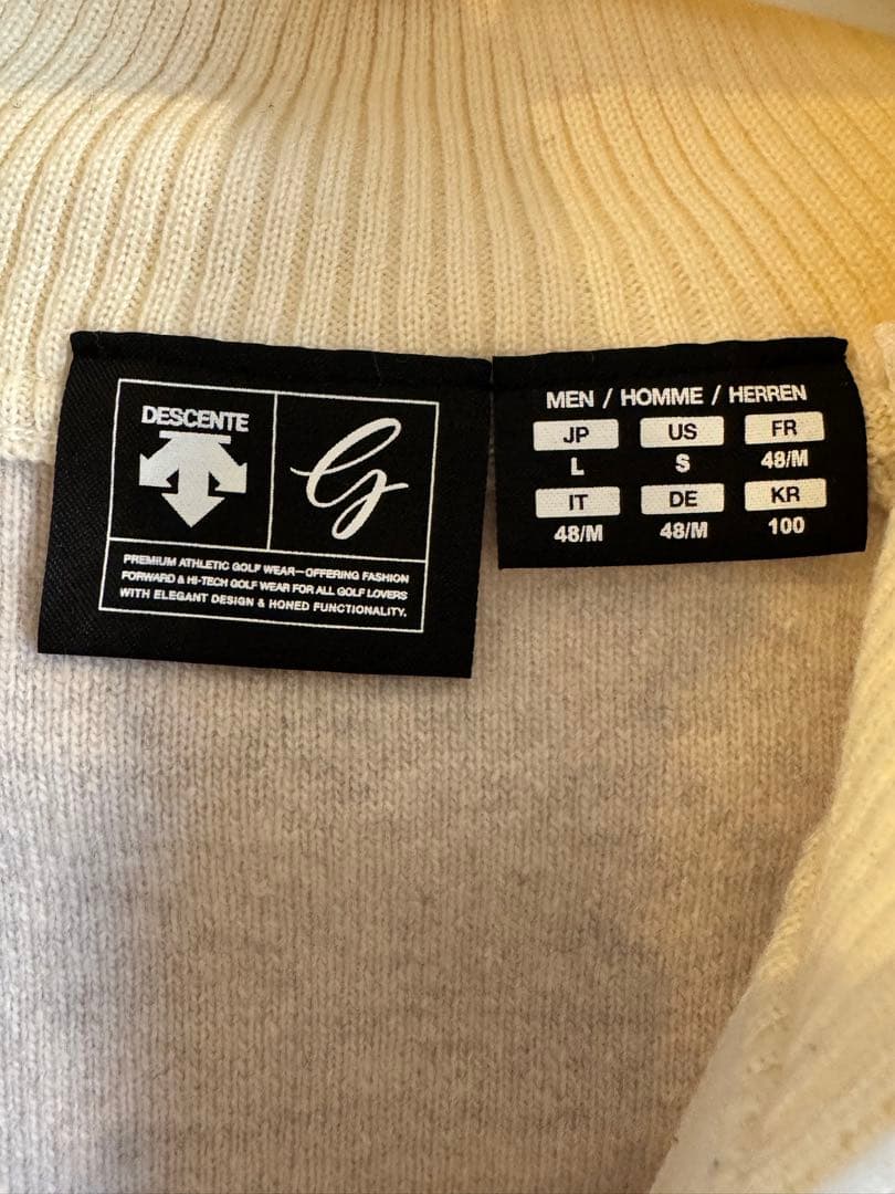 デサント　DESCENTE ゴルフ　ハーフジップセーター