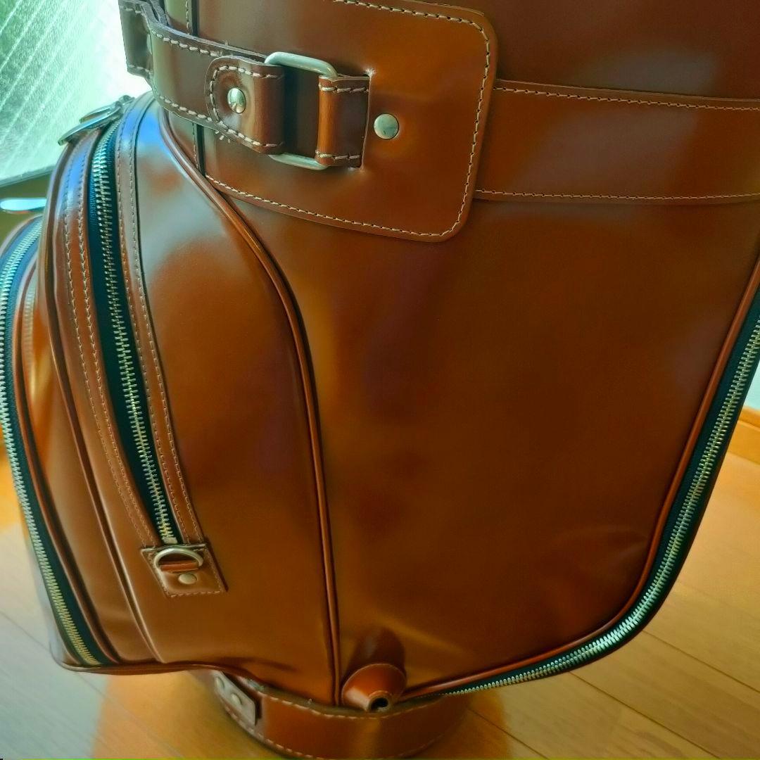 【訳あり】新品タグ付　キャスコ(Kasco) 本革　キャディバッグ