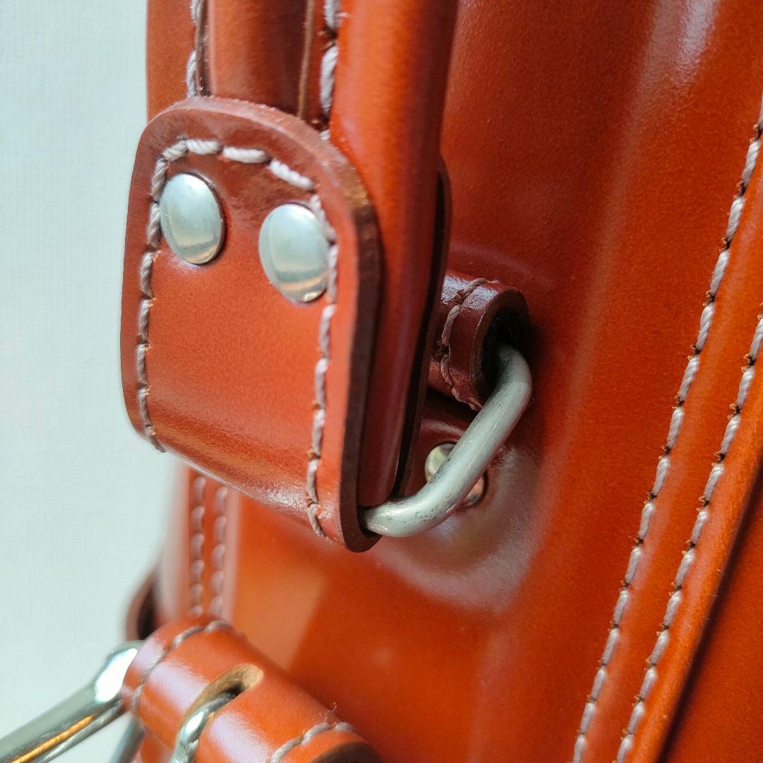 【訳あり】新品タグ付　キャスコ(Kasco) 本革　キャディバッグ