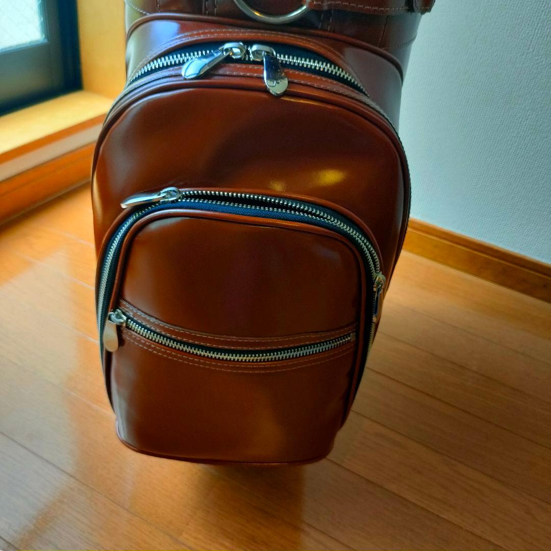 【訳あり】新品タグ付　キャスコ(Kasco) 本革　キャディバッグ