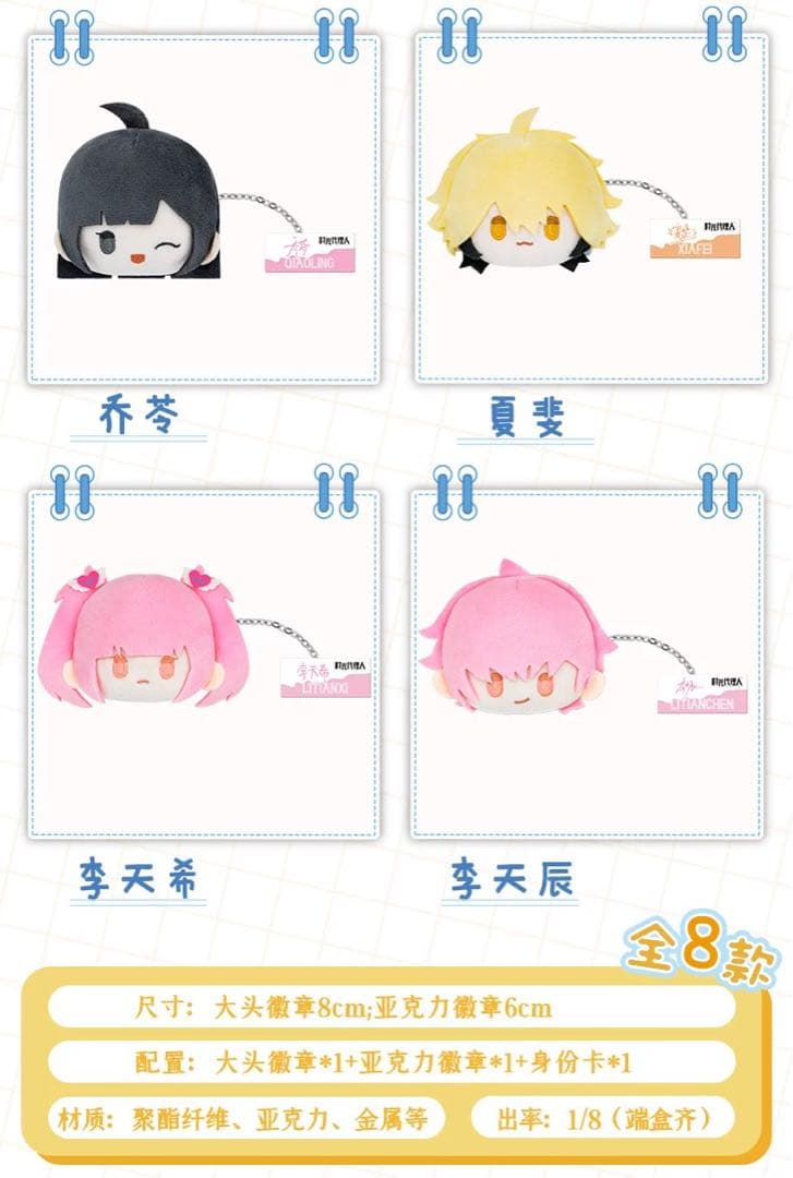 時光代理人 ぬいぐるみバッジ 全8種セット BOX