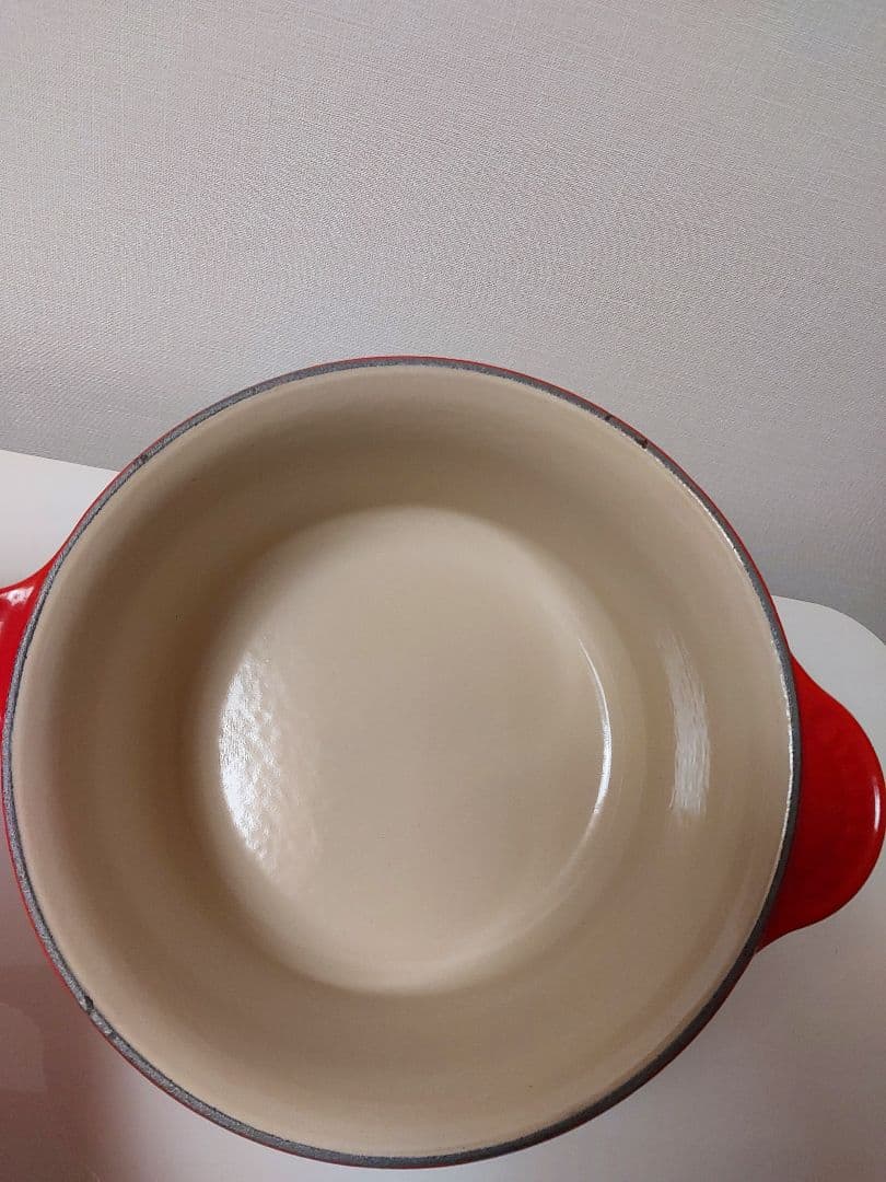 美品　ル・クルーゼLE CREUSET レッド 片手鍋　20センチ赤