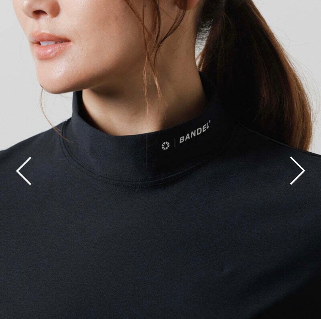 【新品・タグ付き】BANDEL レディース モックネック XS 黒 シンプル