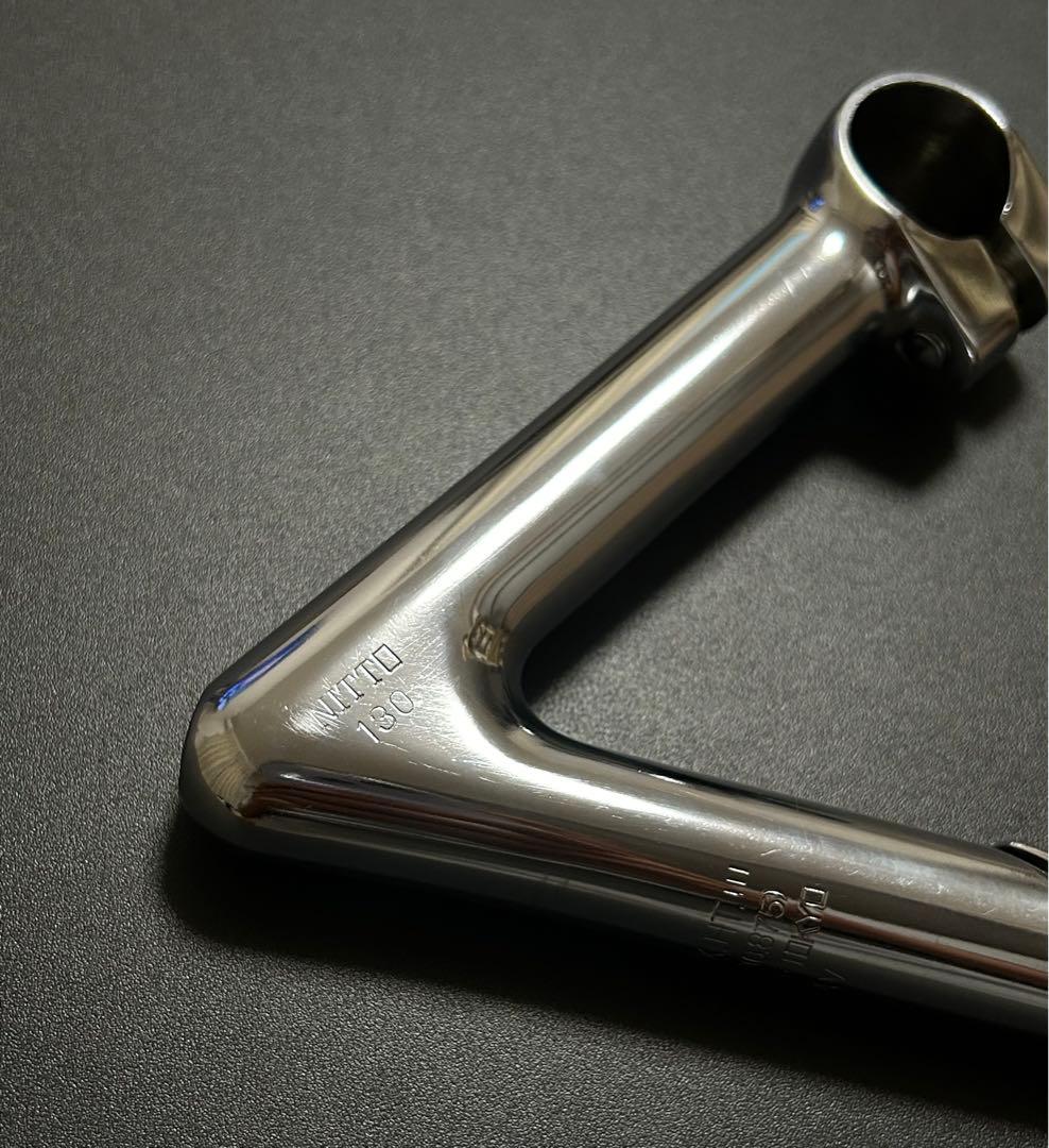 nitto ステム 130mm njs 58° 美品 スレッドステム 鉄