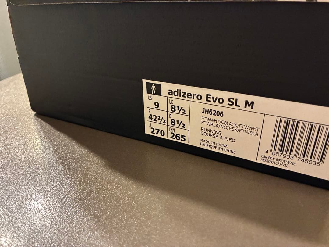アディゼロ エヴォ SL / ADIZERO EVO SL 27.0cm 白色