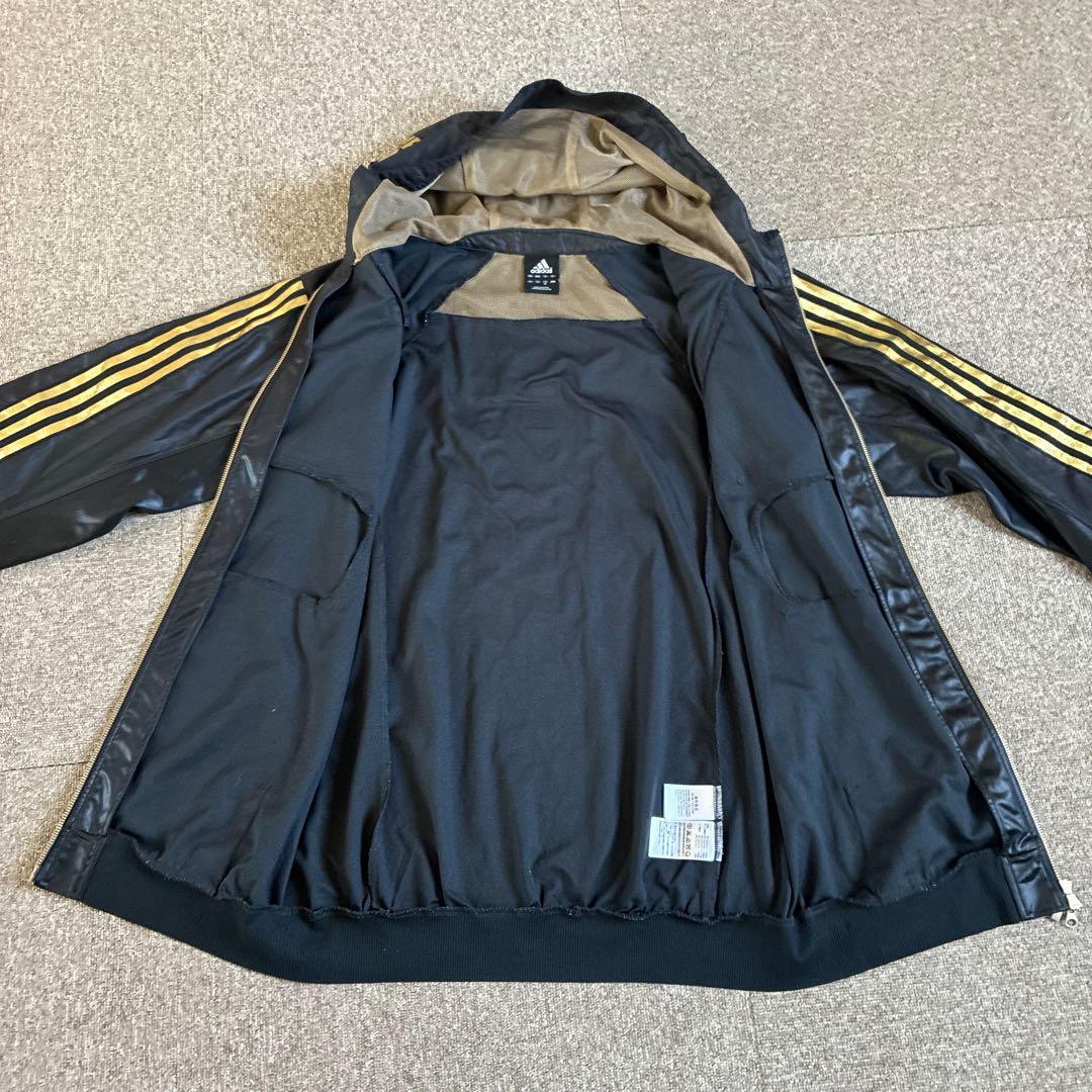 大きいサイズ adidas 24カラッツ ブラック ゴールド ジャージ上下セット
