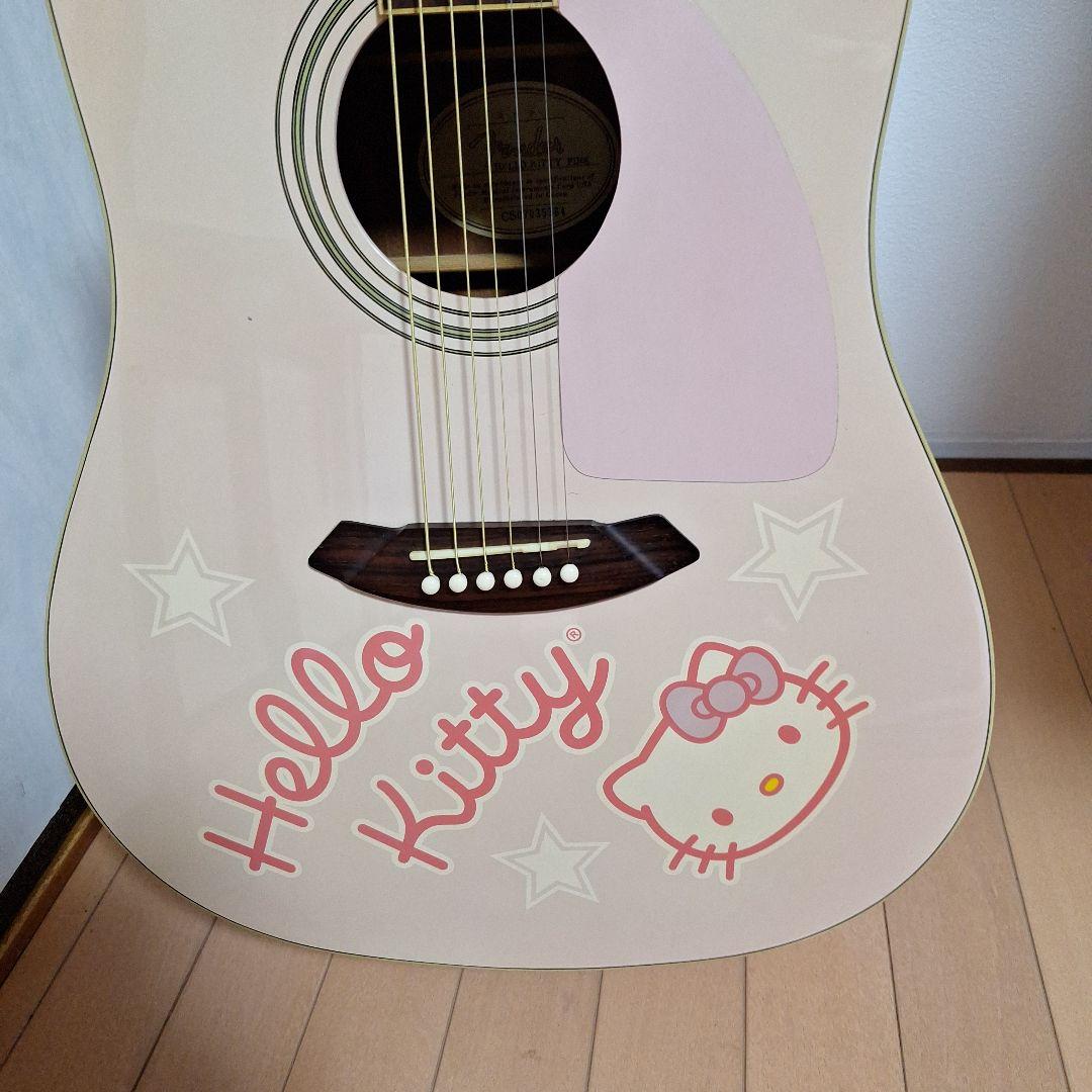 激レア　廃盤　フェンダー　ハローキティ限定　アコースティックギター