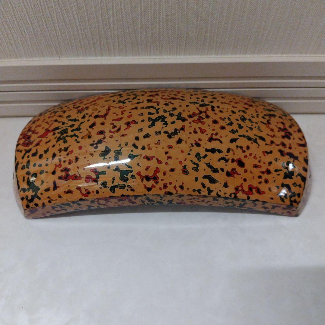 【新品】津軽三味線用　胴掛け　津軽塗　長さ約24cm　月形カバー付属　和楽器