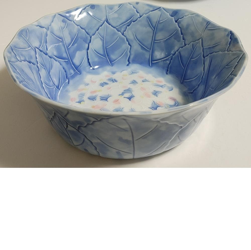 陶磁器 2枚セット★有田焼? 刻印 鉢 白 青 花文様 和食器 磁器 大鉢 日本