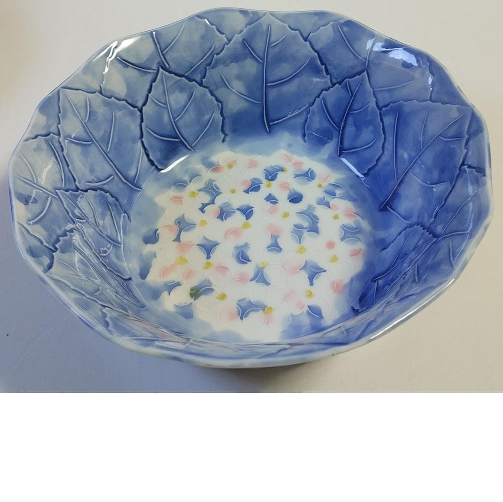 陶磁器 2枚セット★有田焼? 刻印 鉢 白 青 花文様 和食器 磁器 大鉢 日本