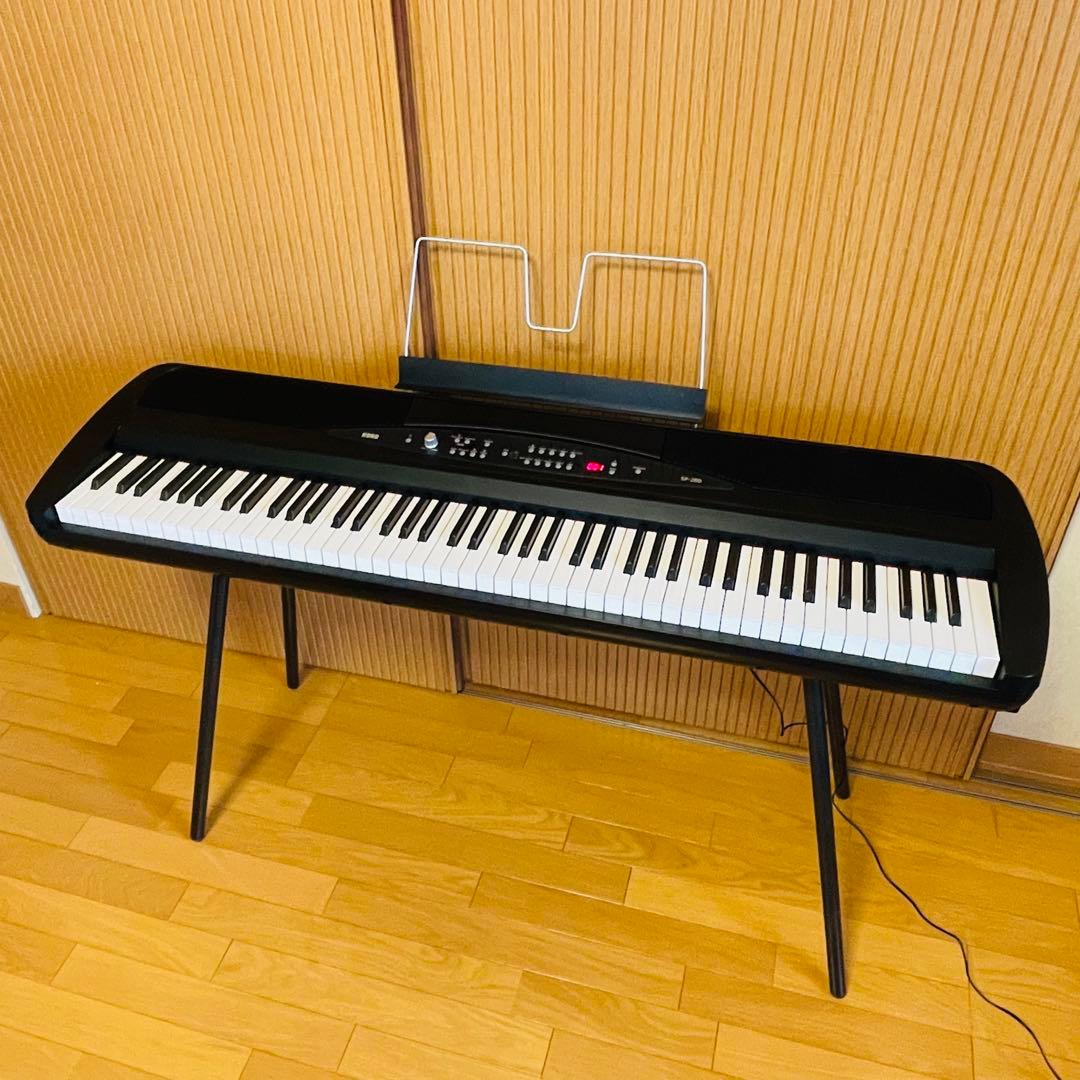 【極美品】KORGコルグ SP-280-BK 電子ピアノ 88鍵 ソフトケース付