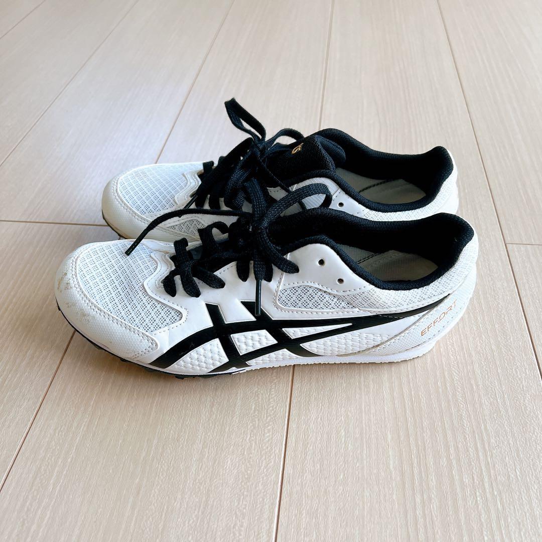 アシックス 陸上スパイク EFFORT 13 25.5cm ホワイト asics