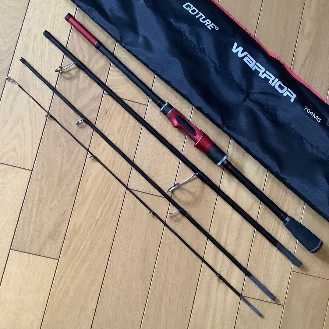 ショアジギ　シーバス　4ピース7ftスピニングロッド&スピニングリール5000番
